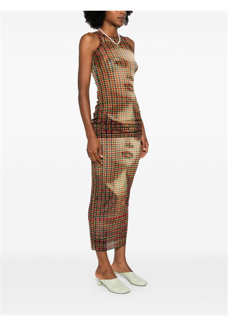 mini abito tank top tartan face donna multicolor in polimmide JEAN PAUL GAULTIER | 24/31-F-RO273-T563-95105030